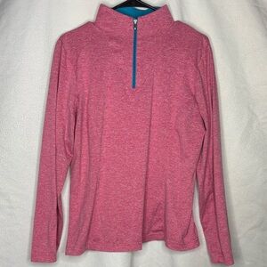 Spyder Pink Quarter Zip Athletic Pullover Women’s Size 12 Performance Top